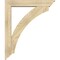 Ekena Millwork Thorton Traditional Rough Sawn Bracket w/ Offset Brace, Douglas Fir, 6"W x 32"D x 38"H BKT0604X32X38THR01RDF - alternate 4